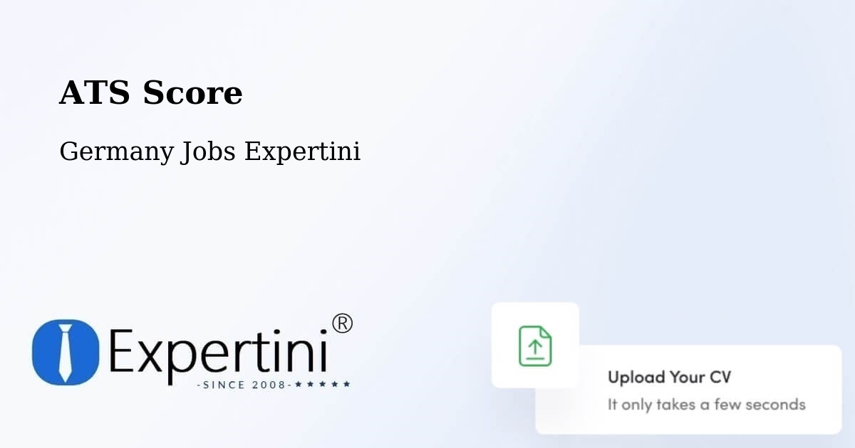 Resume ATS Score & Job Description Match Tool – Bernstadt - Germany Jobs Expertini